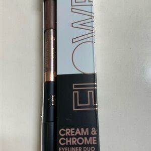 Cream & Chrome Eyeliner Duo - Brown and Gold